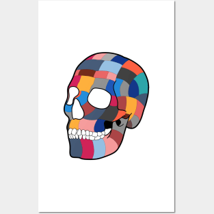 Patchwork Skull Posters and Art